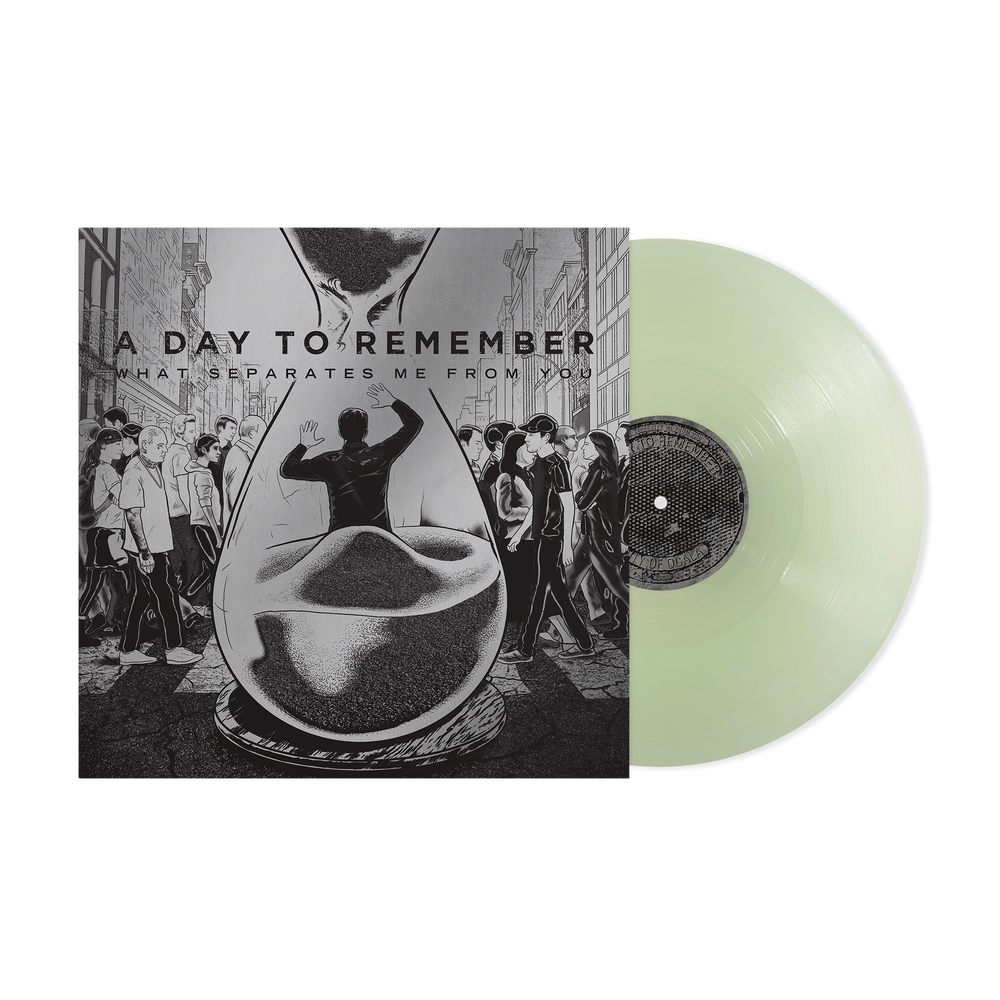 the album cover for A Day To Remember - What Separates Me From You (15th Anniversary) -[Transparent Sea Glass vinyl]