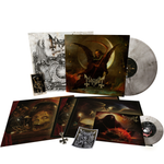 the album cover for Mayhem - Liturgy Of Death [Limited Edition Clear-Black Marbled LP + 7 Inch Box Set]