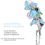 the album cover for Carmen Rizzo/ Harrison,Dhani / Shopov,Ivan - Ascending Into Silence [Green Vinyl]