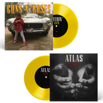 the album cover for Guns N' Roses - Nothin' / Atlas [Canary Yellow 7" Single]
