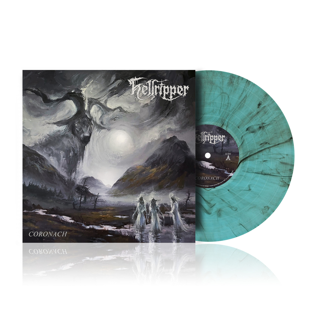 the album cover for Hellripper - Coronach [Indie Exclusive Granite City Electric Smoke]