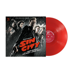 the album cover for Graeme Revell, John Debney & Robert Rodriguez - Sin City - Original Motion Picture Soundtrack [Blood Red Translucent]