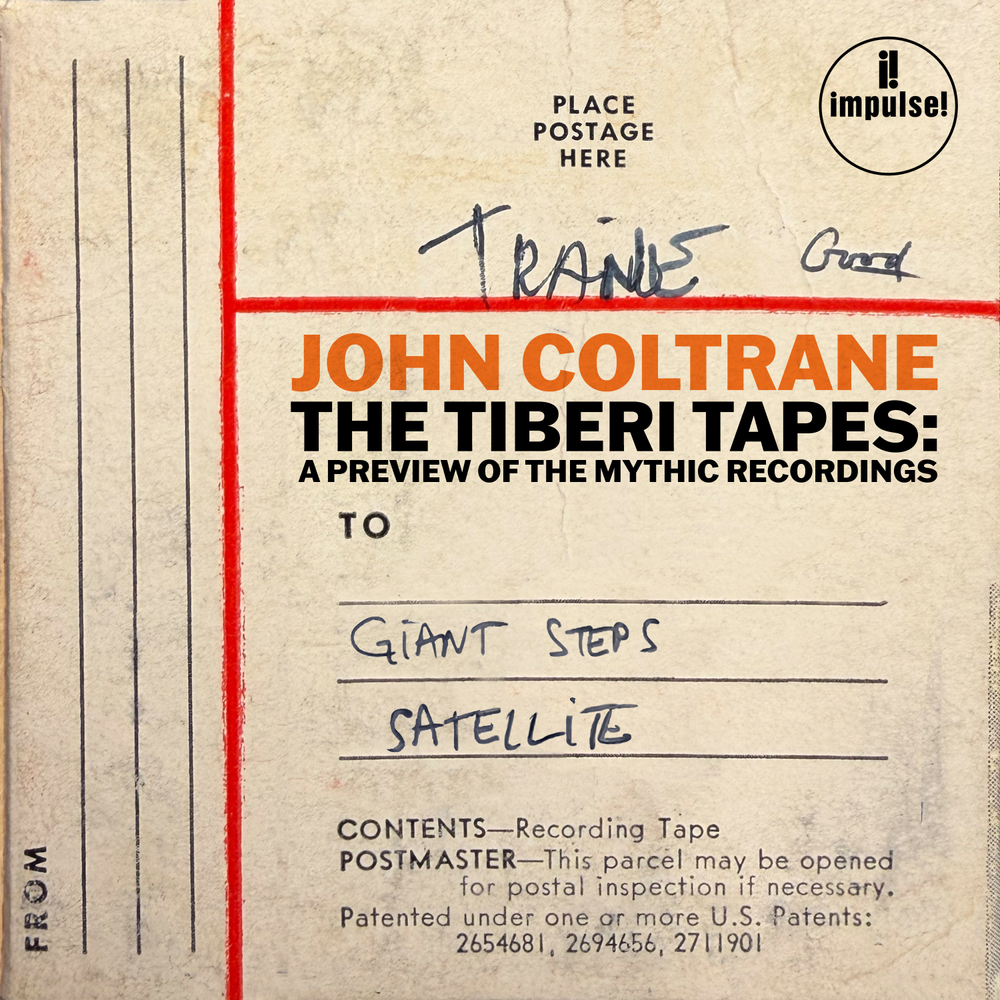 the album cover for John Coltrane - The Tiberi Tapes: A Preview of the Mythic Recordings [RSD 2026]