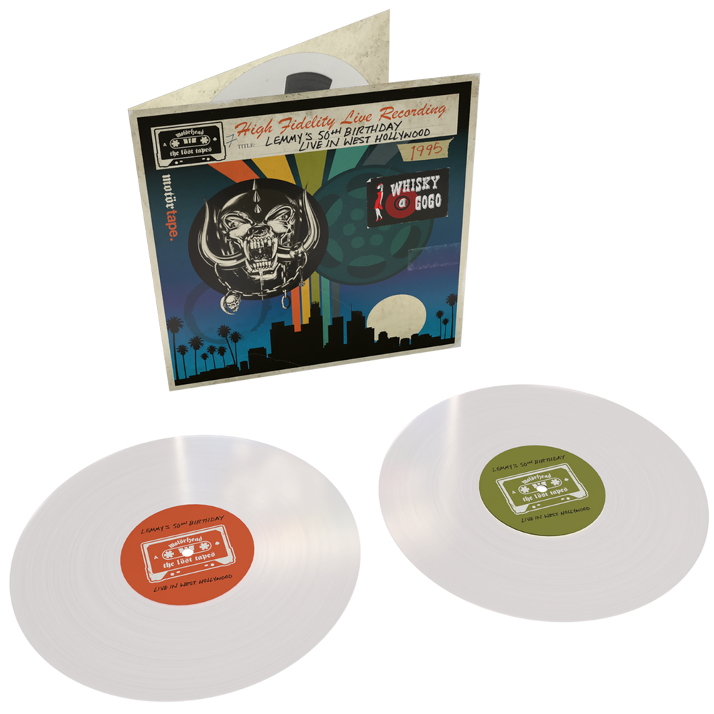 the album cover for Unknown Artist - The Lost Tapes, Vol. 7 (Lemmy's 50th Birthday, Live in West Hollywood, 1995) [RSD 2026]