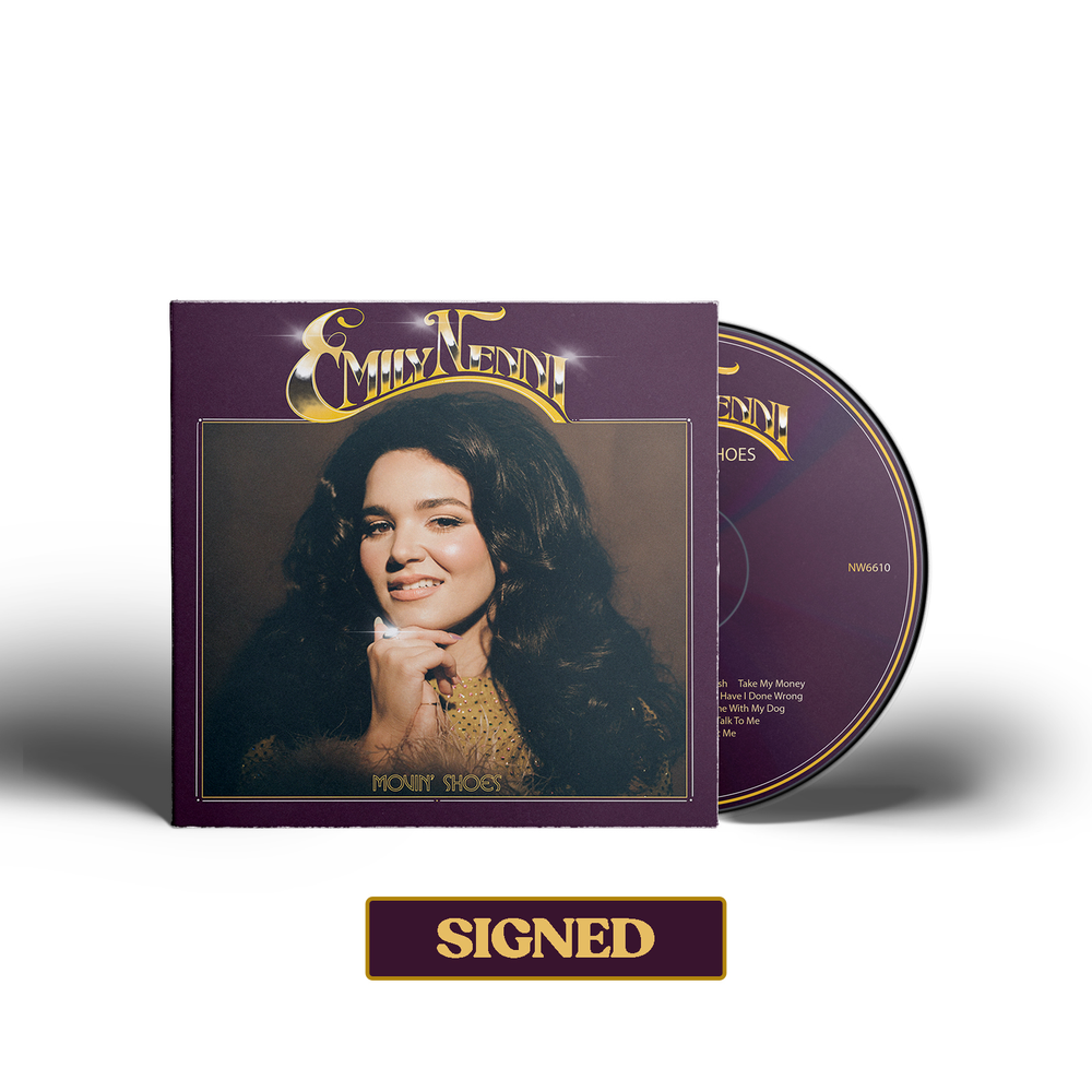 the album cover for Emily Nenni - Movin' Shoes [Indie Exclusive - Autographed]