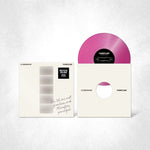the album cover for LE SSERAFIM - 2nd Studio Album PUREFLOW pt.1 [Indie Exclusive Hot Pink Glitter ver.]