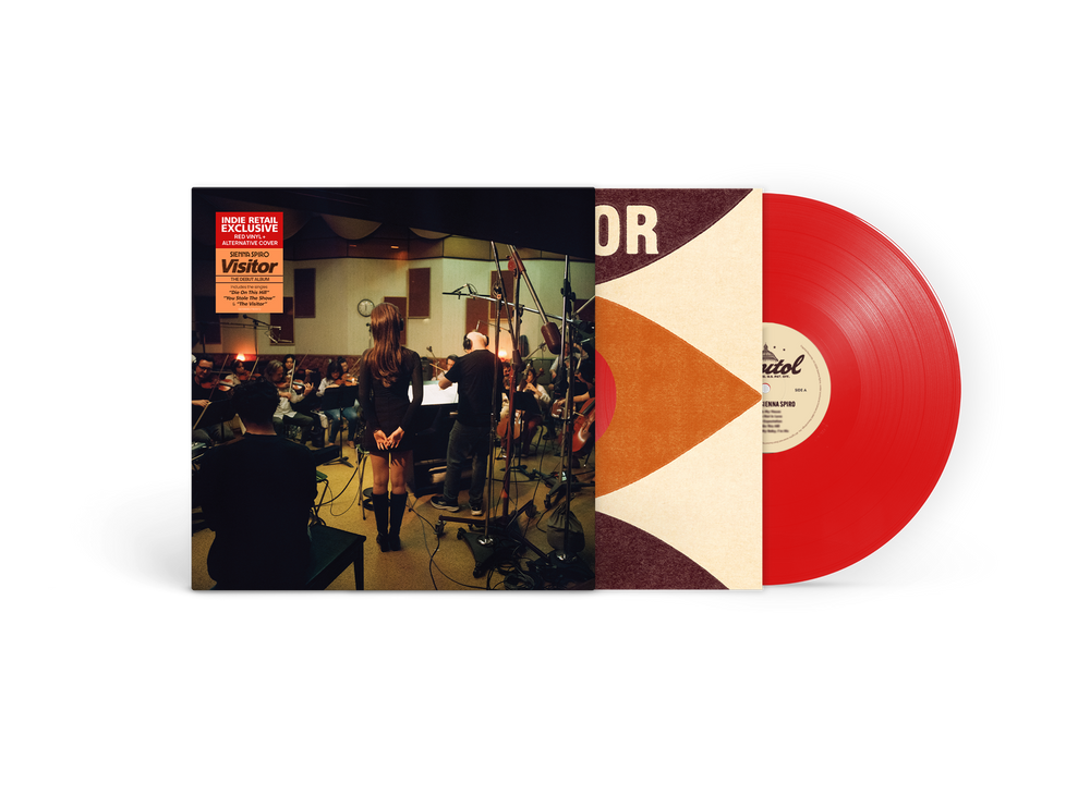 the album cover for Sienna Spiro - Visitor [Indie Exclusive Red with Alternate Cover]