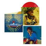 the album cover for Leon Bridges - Happiness Anytime [Indie Exclusive Campari Red]