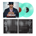 the album cover for The-Dream - Love/Hate [Transparent Sea Glass]