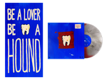 the album cover for Hey, Nothing - Hound [Red Smoke Split Color]