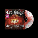 the album cover for Cro-Mags - Age of Quarrel - 40 Years of Quarrel [Indie Exclusive Crystal Red Splatter]