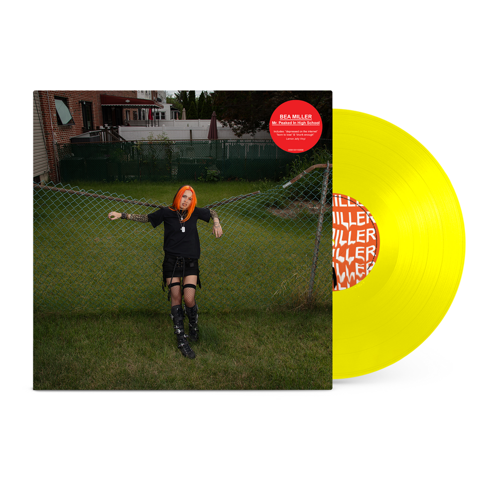 the album cover for Bea Miller - Mr. Peaked In High School [Lemon Jelly]