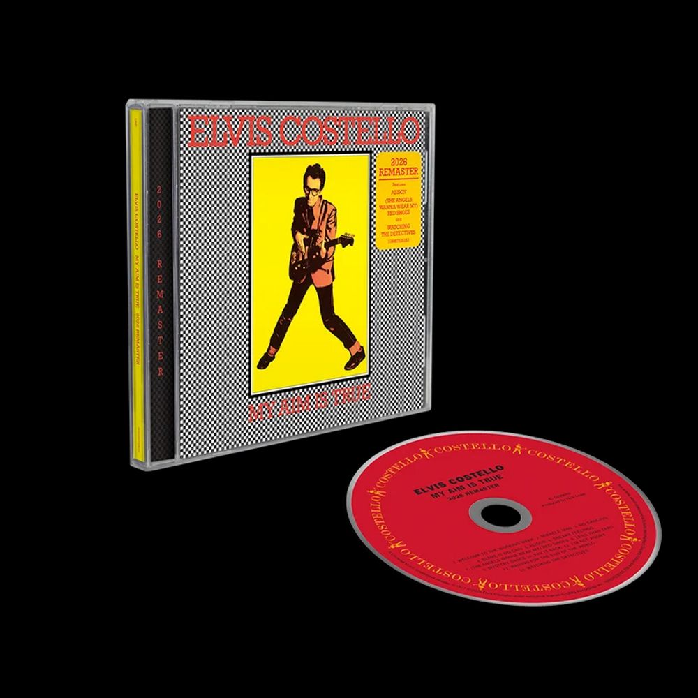 the album cover for Elvis Costello - My Aim Is True - 2026 Remaster [Jewel Case]