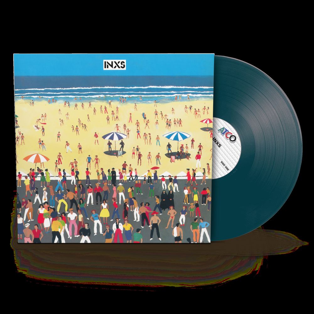 the album cover for INXS - INXS [Sea Blue, Brick & Mortar Exclusive]