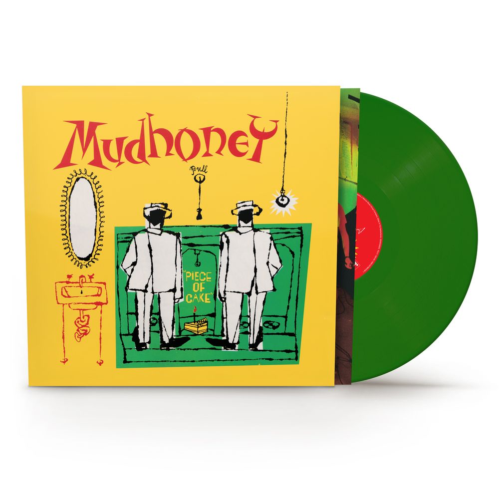 the album cover for Mudhoney - Piece of Cake [Green Vinyl, Brick & Mortar Exclusive]