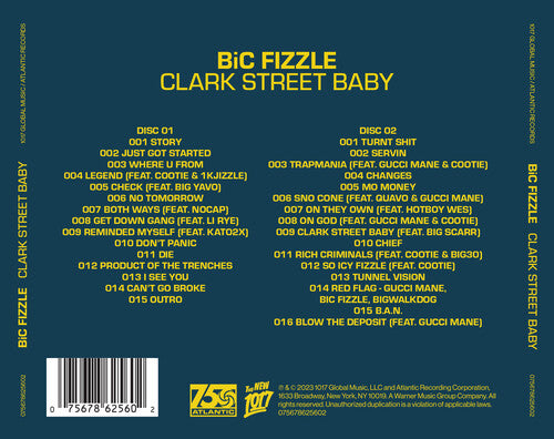 Bic Fizzle - Clark Street Baby (CD)