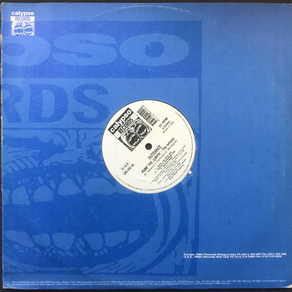 Outdance : Pump The Jumpin' (The Remixes) (12")