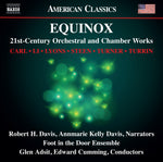 the album cover for Carl / Li / Lyons - Equinox - 21st Century Orchestral & Chamber Works