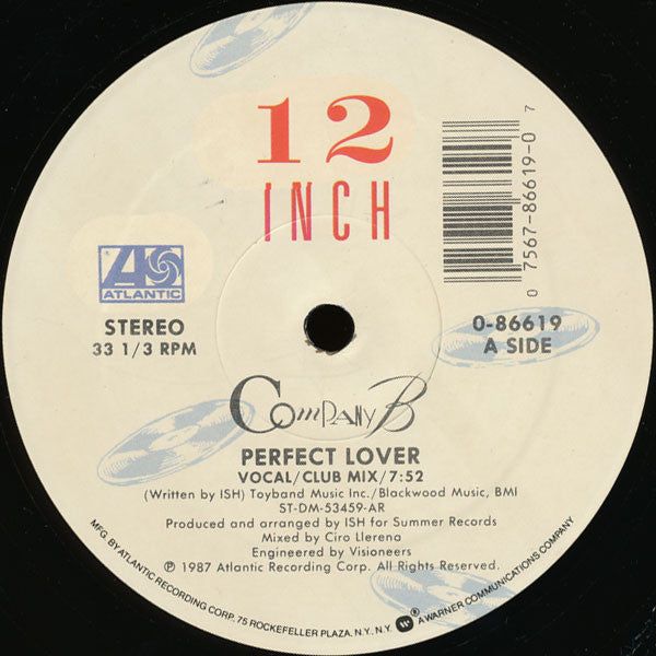Company B : Perfect Lover (12", Single)