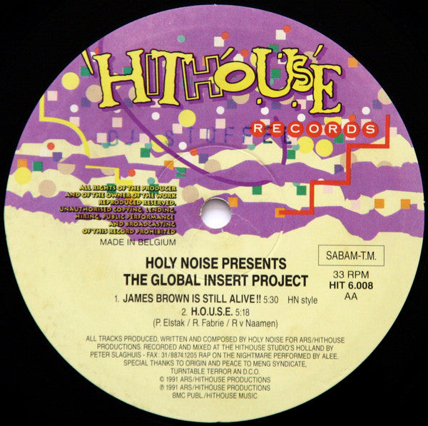 Holy Noise Presents The Global Insert Project : The Nightmare (12")