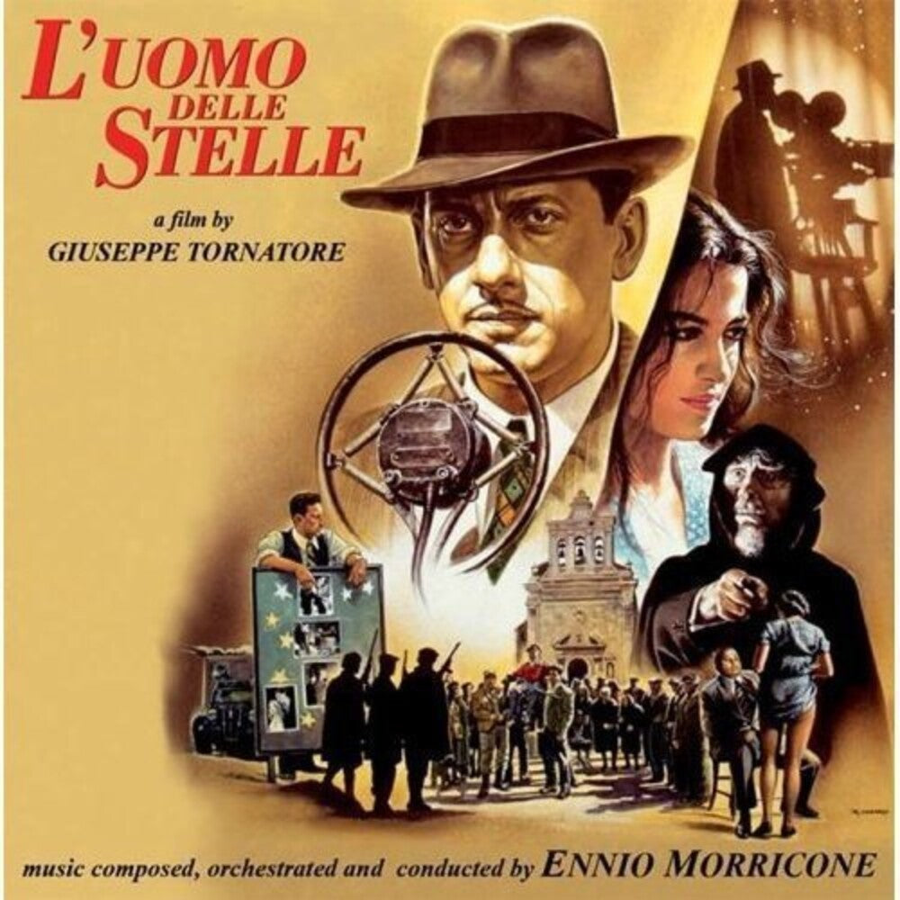 the album cover for Ennio Morricone(Colv) (Ylw) - L Uomo Delle Stelle - O.S.T. [Colored Vinyl] (Ylw)