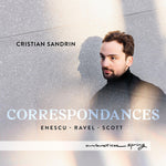 the album cover for Enescu / Ravel / Scott - Correspondances