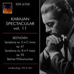 the album cover for L Beethoven .W. / Berliner Philharmoniker - Karajan Spectacular Vol. 11 - Live Recordings