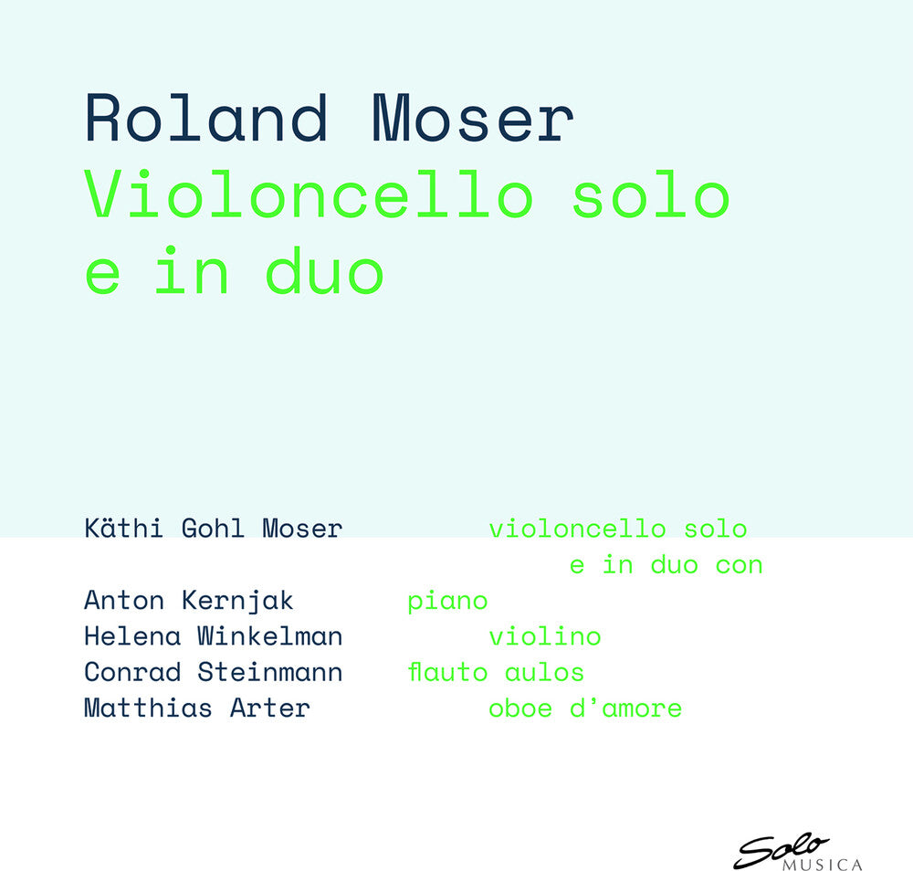 the album cover for Roland Moser& Kathy - Violoncello Solo E In Duo