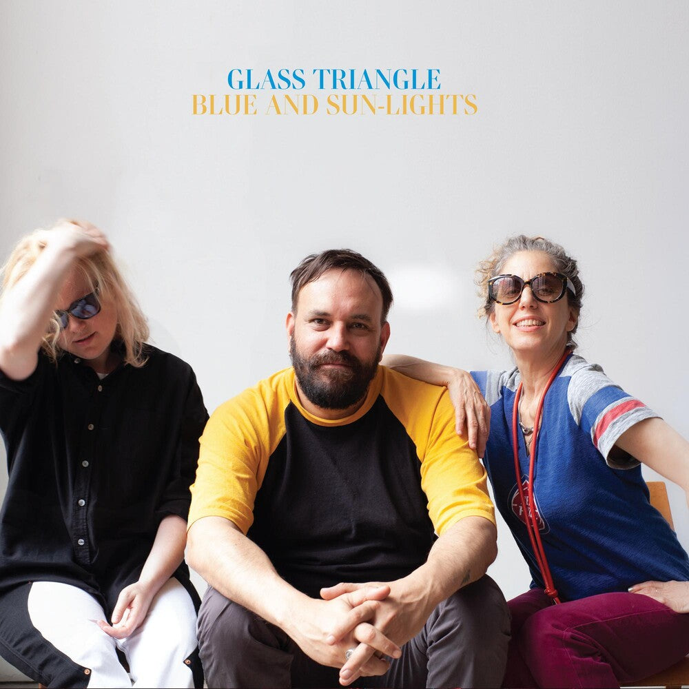 the album cover for Glass Triangle - Blue And Sun-Lights