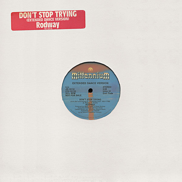 Rodway* : Don't Stop Trying (12", Promo)
