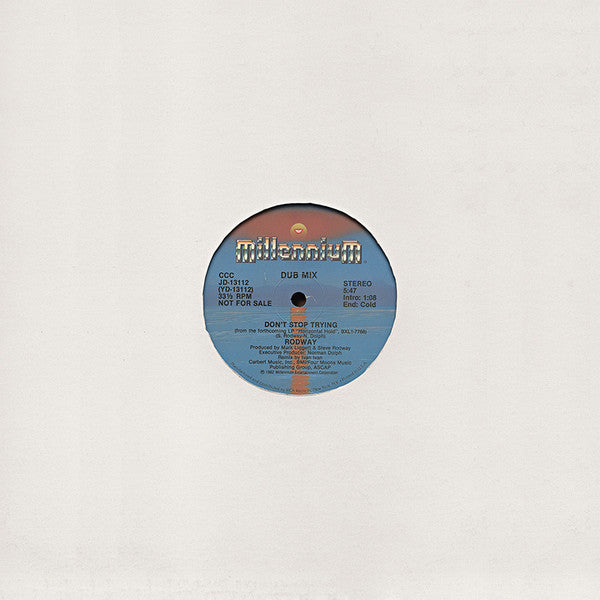 Rodway* : Don't Stop Trying (12", Promo)