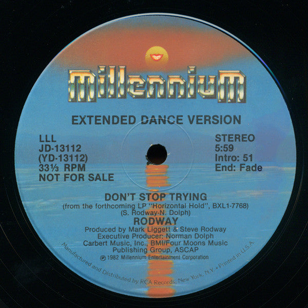 Rodway* : Don't Stop Trying (12", Promo)