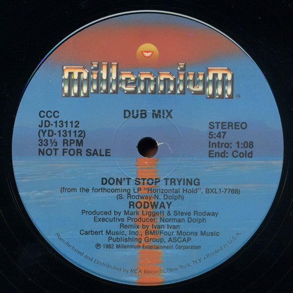 Rodway* : Don't Stop Trying (12", Promo)
