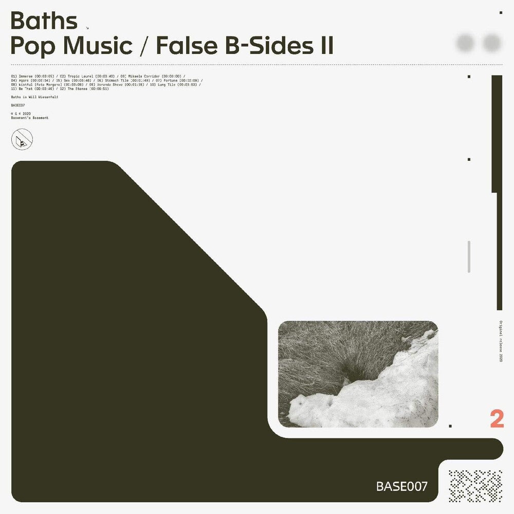 the album cover for Baths - Pop Music / False B-Sides Ii [Colored Vinyl] (Crem)