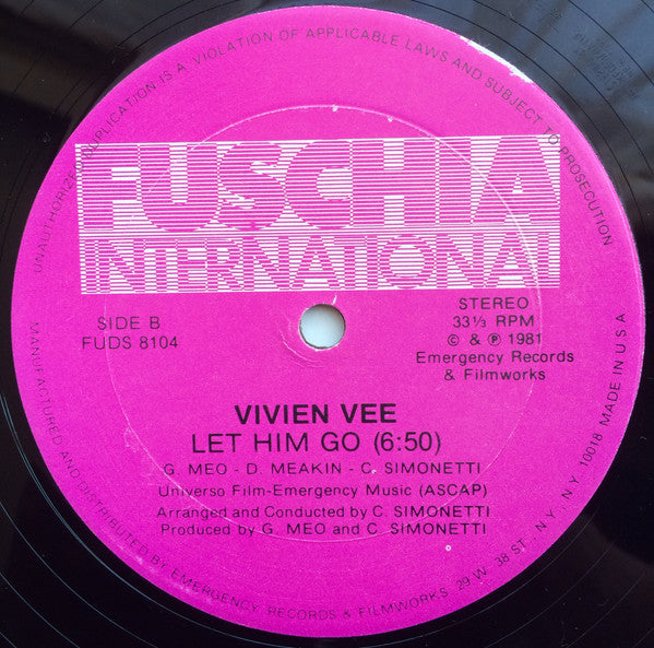 Vivien Vee : Pick Up (12")