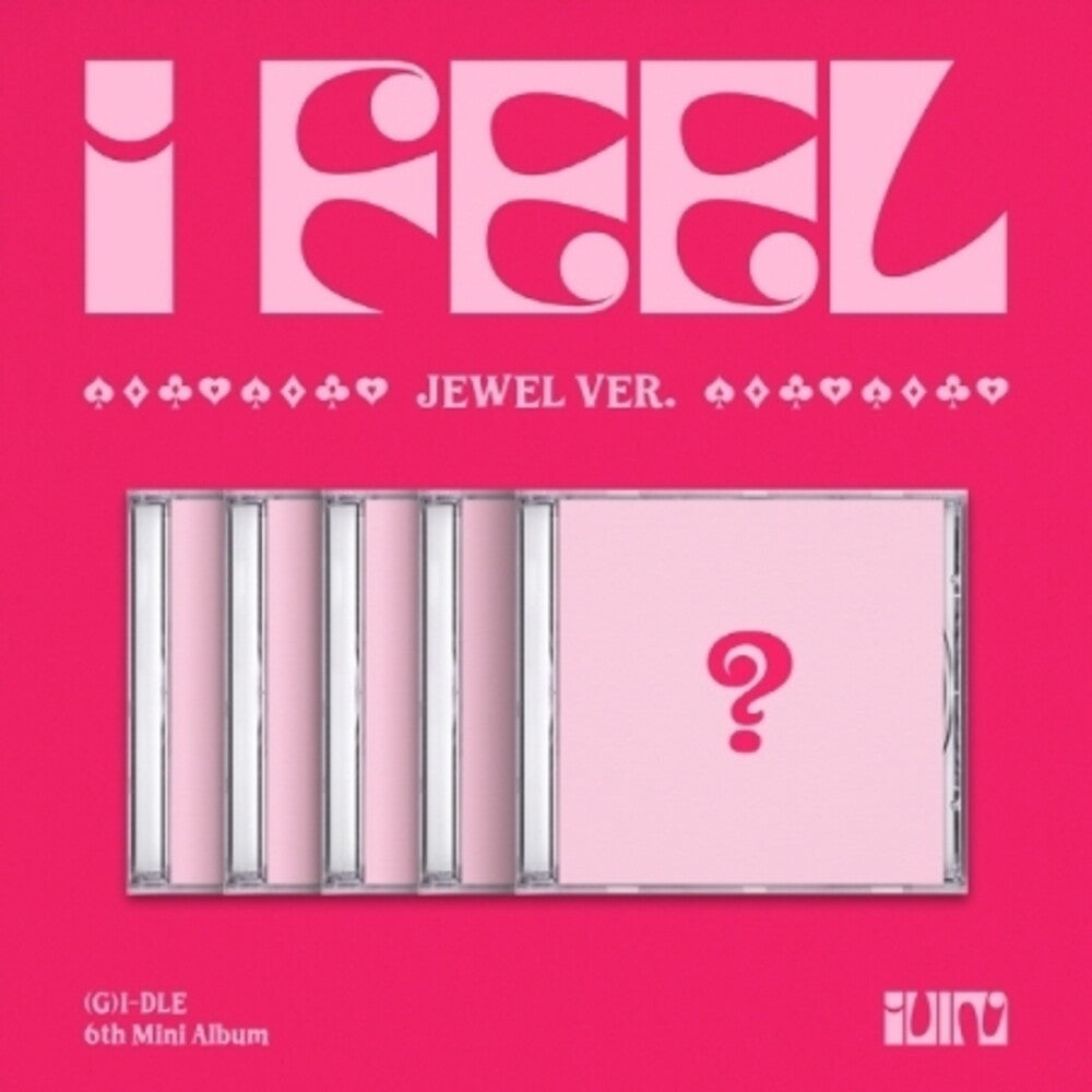 the album cover for i-dle - I Feel - Jewel Case Version -Random Cover [With Booklet]