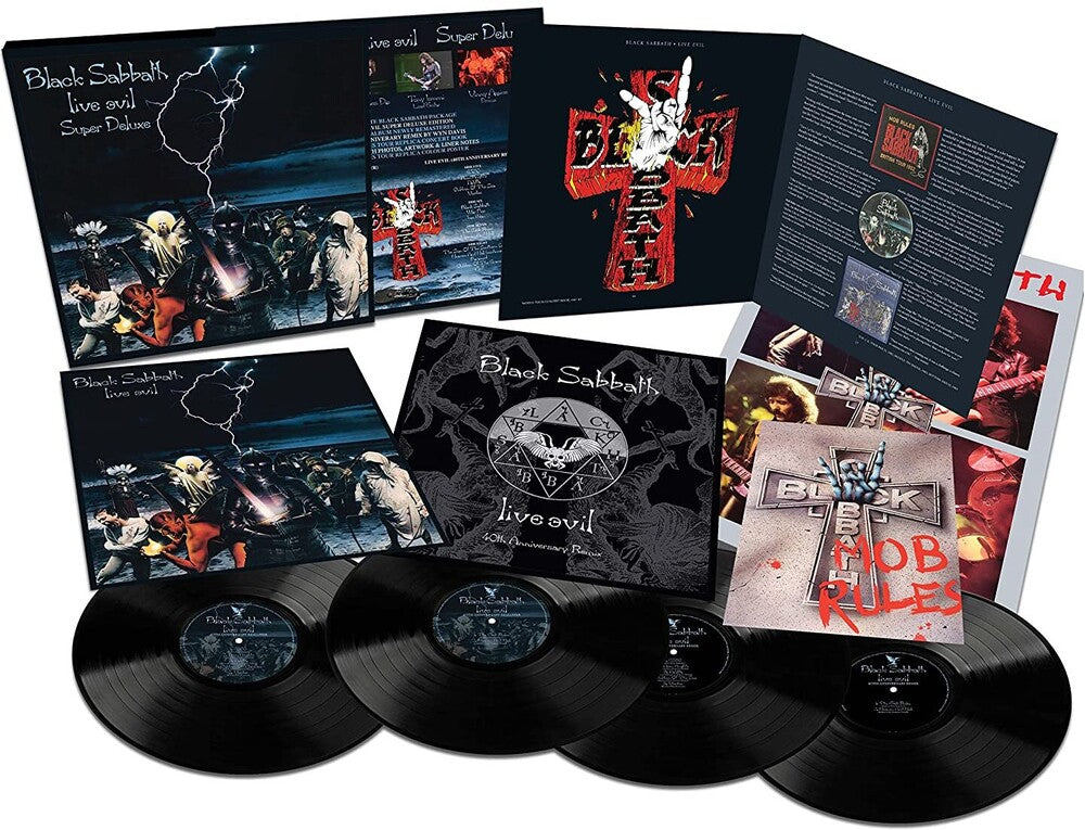 the album cover for Black Sabbath - Live Evil: 40th Anniversary [Super Deluxe LP Box Set]