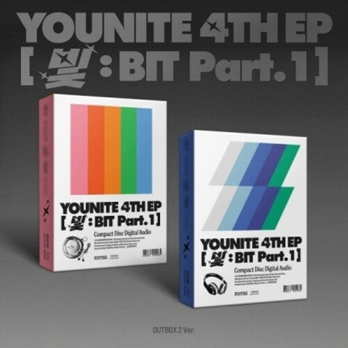 Younite - 4th Ep [Light : Bit Part.1] - Outbox, Photo Book, CD-R, CD-R Envelope, Lyric Post Card, Photo Card, Sticker, M/V Sketch Photo Card (CD)