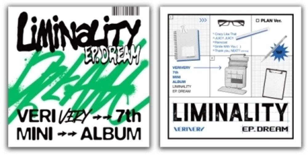 the album cover for VERIVERY - Liminality Ep - Dream (Post) (Stic) (Phob) (Phot)