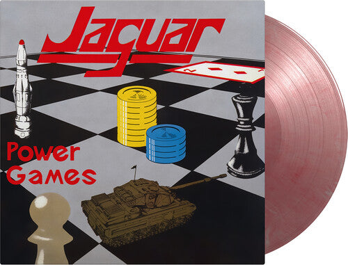 Jaguar - Power Games - Vinilo de edición limitada de 180 gramos, color mármol rojo y plateado (vinilo)