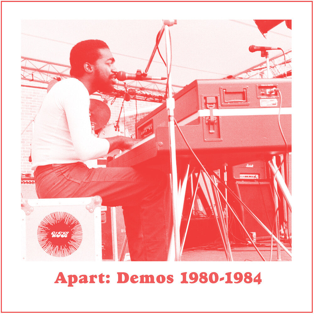 the album cover for Andre Gibson& Universal Togetherness Band - Apart: Demos (1980-1984)