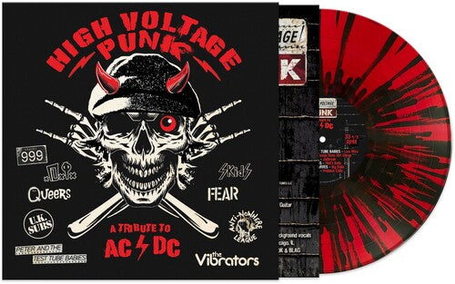Various Artists - A Punk Tribute To Ac/dc (Various Artists) - RED/BLACK SPLATTER (Vinyl)