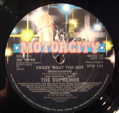 Jean, Scherrie & Lynda Of The Supremes* : Crazy 'Bout The Guy (12")