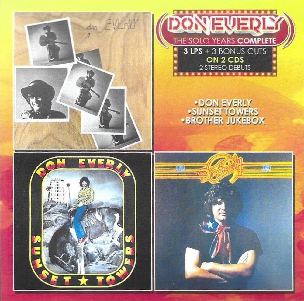 the album cover for Don Everly - Solo Years Complete-3 Lps + 3 Bonus Cuts (2 Cd)