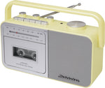 Studebaker SB2130CS Portable Cassette Player/Recorder with AM/FM Radio (Cream)