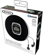 Jensen CD-60R-BT Portable CD Player Bluetooth FM Radio 60 Second Anti-skip (Black)