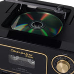 Studebaker SB2135BTBG Bluetooth Portable CD Player Radio and Cassette Player (Black/Gold)