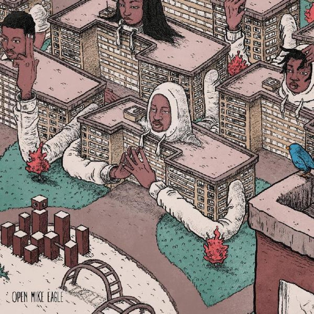 the album cover for Open Mike Eagle - Brick Body Kids Still Daydream [Colored Vinyl] (Crem) (Red)