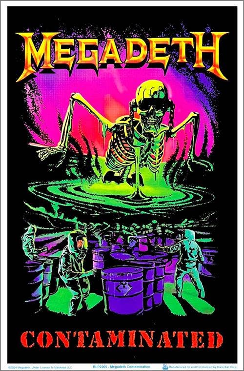 Megadeth - Contamination Blacklight Poster - 23" x 35"