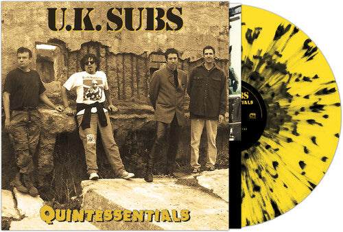 UK Subs - Quintessentials - YELLOW/BLACK SPLATTER (Vinyl)